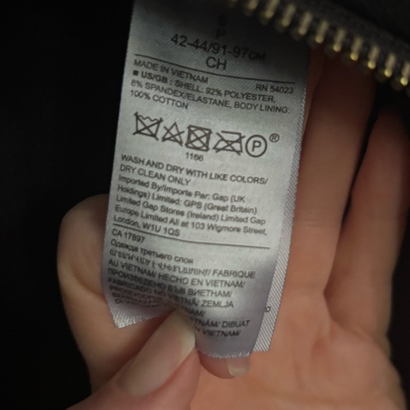 Banana Republic Mens Black Bomber Jacket Small - Picture 3 of 5